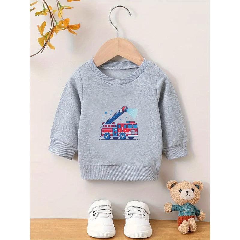 Kids Sweatshirt,Cool Cartoon Print Pattern, Skin Friendly Soft Spring and Autumn Thin Versatile Round Neck Hoodie,Oversized Kids Sweatshirt