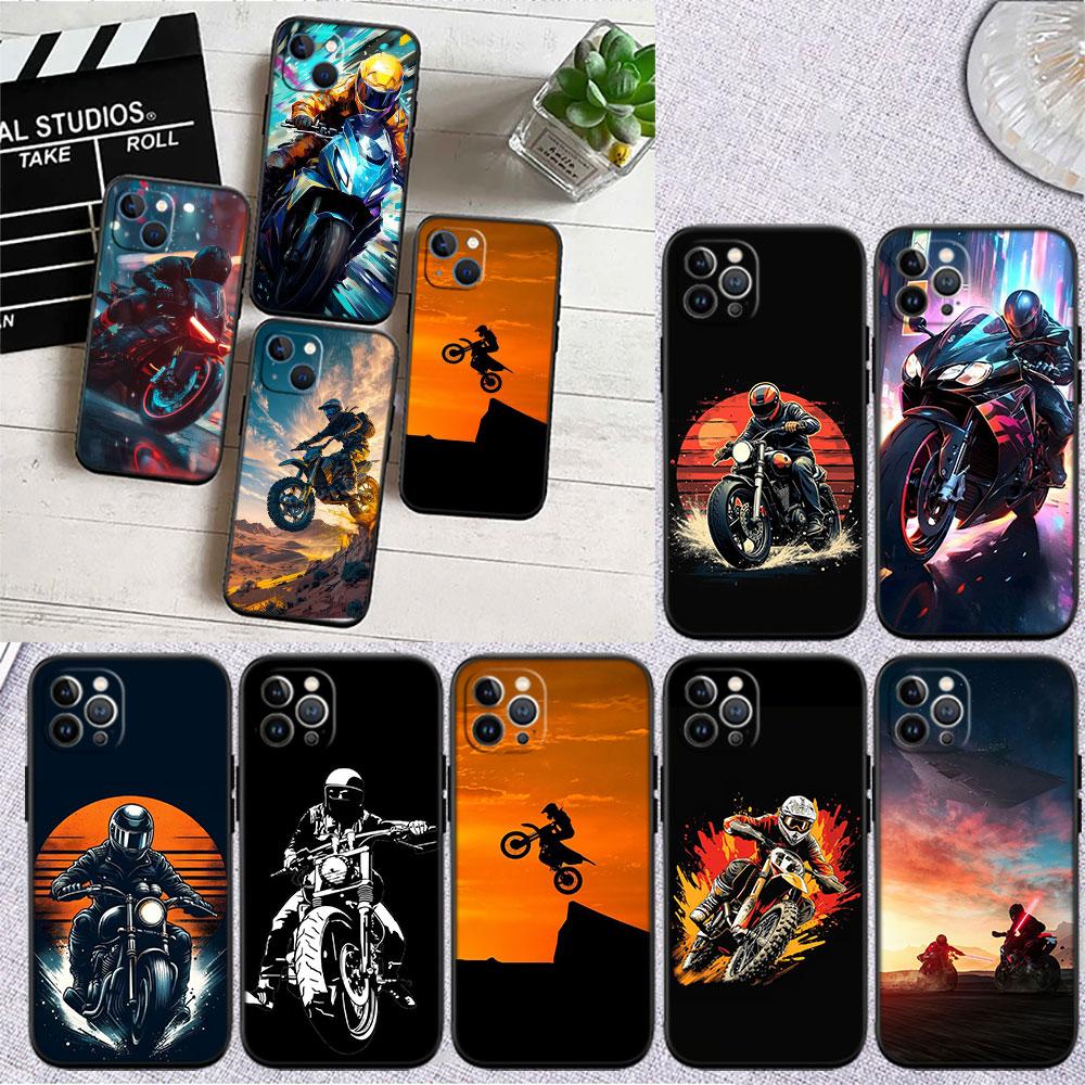 PP44 Motorcycle Racing Soft Shell Phone Case for Redmi Note 10 11 12 Pro Max 10S 10C 10T 11A 11S 12S 12C