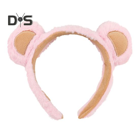 1/2/3Pcs Bear Ear Decor Headband Decorative Animal Hair Hoop Cartoon Hairband Baby Hair Accessories Girls Party Props