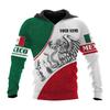2025 Europe, America, Europe and America men's sweater Mexico logo boys sweater 3D printing autumn and winter hooded sweater