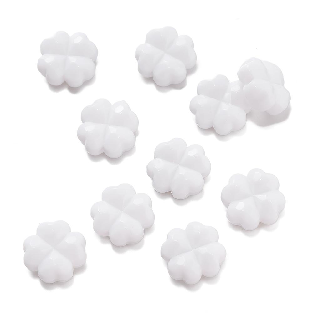 20pcs/Lots Acrylic Colored Bead DIY Bracelets Necklaces Flower Shape Spacer Loose Beads for Jewelry Making DIY Earring Supplies