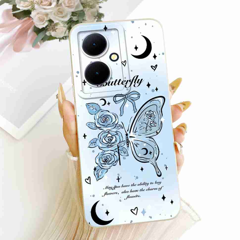 For vivo Y78+ 5G V2271A Case Cartoon Animal Cute Patterns Silicone Back Cover For Vivo Y78 Plus 5G Shockproof Phone Cases