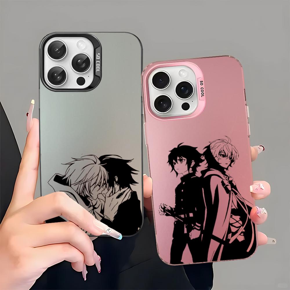 Anime Seraph of the end Yuichiro Hyakuya Phone Case For iPhone16 15 14 13 12 11 Pro Max X XR 8 7Plus Matte Shockproof Back Cover
