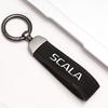 1PCS Leather Car Keychain Men Women Keyring Gift Decoration For Skoda Octavia 2 A5 A7 Superb Rapid Yeti Kodiaq Fabia A7 2022 xkbf53