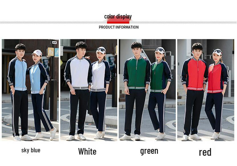 2021 Unisex Autumn Sports Suit: Couple, Student, Parent-Child, Class, Running, or Baseball Uniform with Print