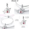 Copper Pave Cubic Zircon Charm Butterfly Moon Beads Charms Pendant Fit Mula Original Bracelets Fashion Diy Jewelry Gifts