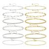 6Pcs/Set Fashion Retro Bohemia Style Bracelets Simple Different Shape Multi Layer Women Bracelet Set Gift