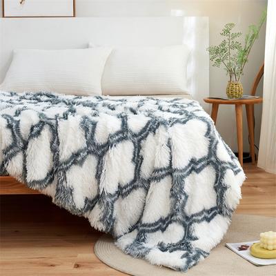 White Fluffy Blanket For Bed ,Throw Blanket For Couch ,Soft Faux Fur Blanket Comfy Shaggy Cozy Plush Fuzzy Blankets Sofa Cover
