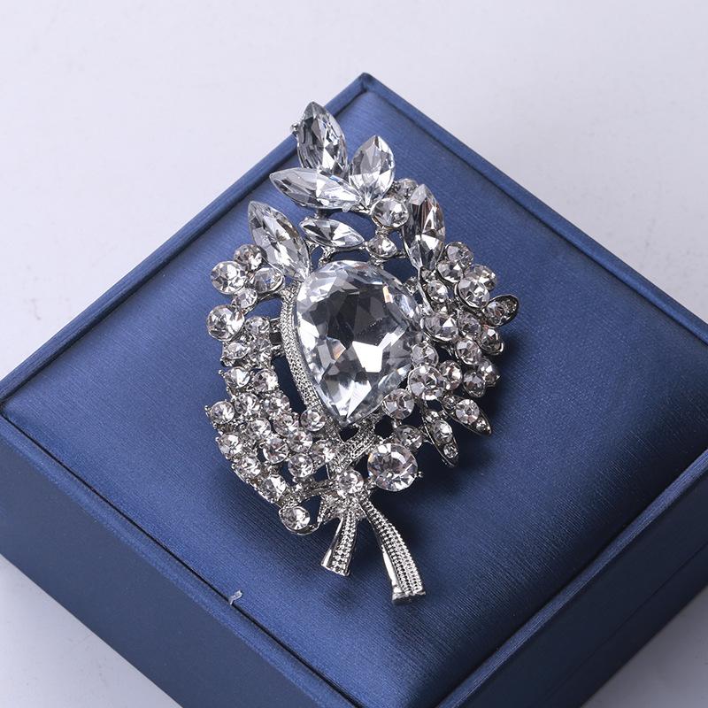 Legierung Mode Kreative Persönlichkeit Kristallglas Brosche Brosche Brosche Damen Kleidung Zubehör