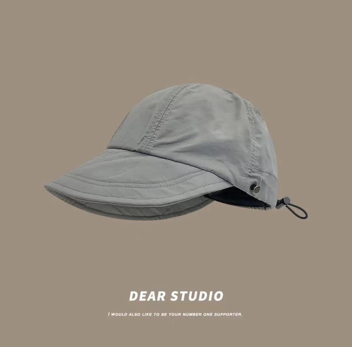 

Солнцезащитная шляпа женская летняя защита от солнца УФ пустая макушка широкие поля окружность головы закрывающая лицо солнцезащитная шляпа-ведро серый