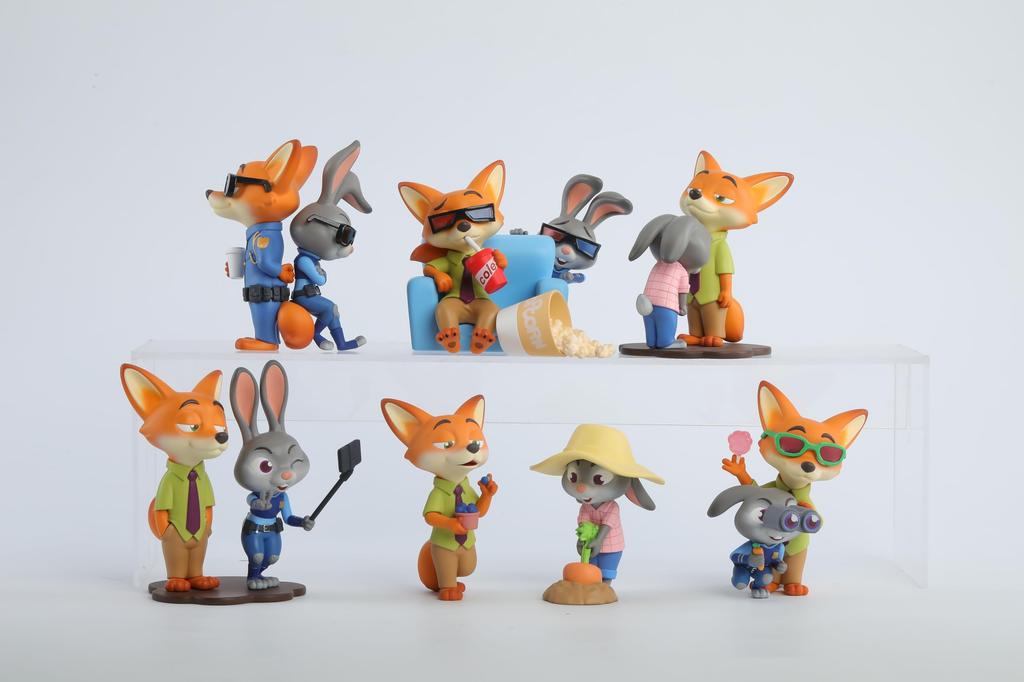 52TOYS BLINDBOX Zootopia Best Partners PVC ABS Trading Box of 6 & Figures,