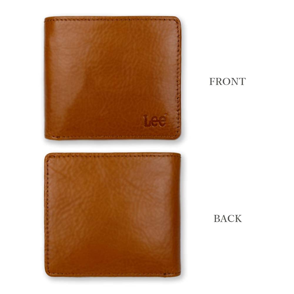 Available in 6 LEE Premium Italian Leather Bifold Real Leather colors Wallet, (0520233a) (Red)