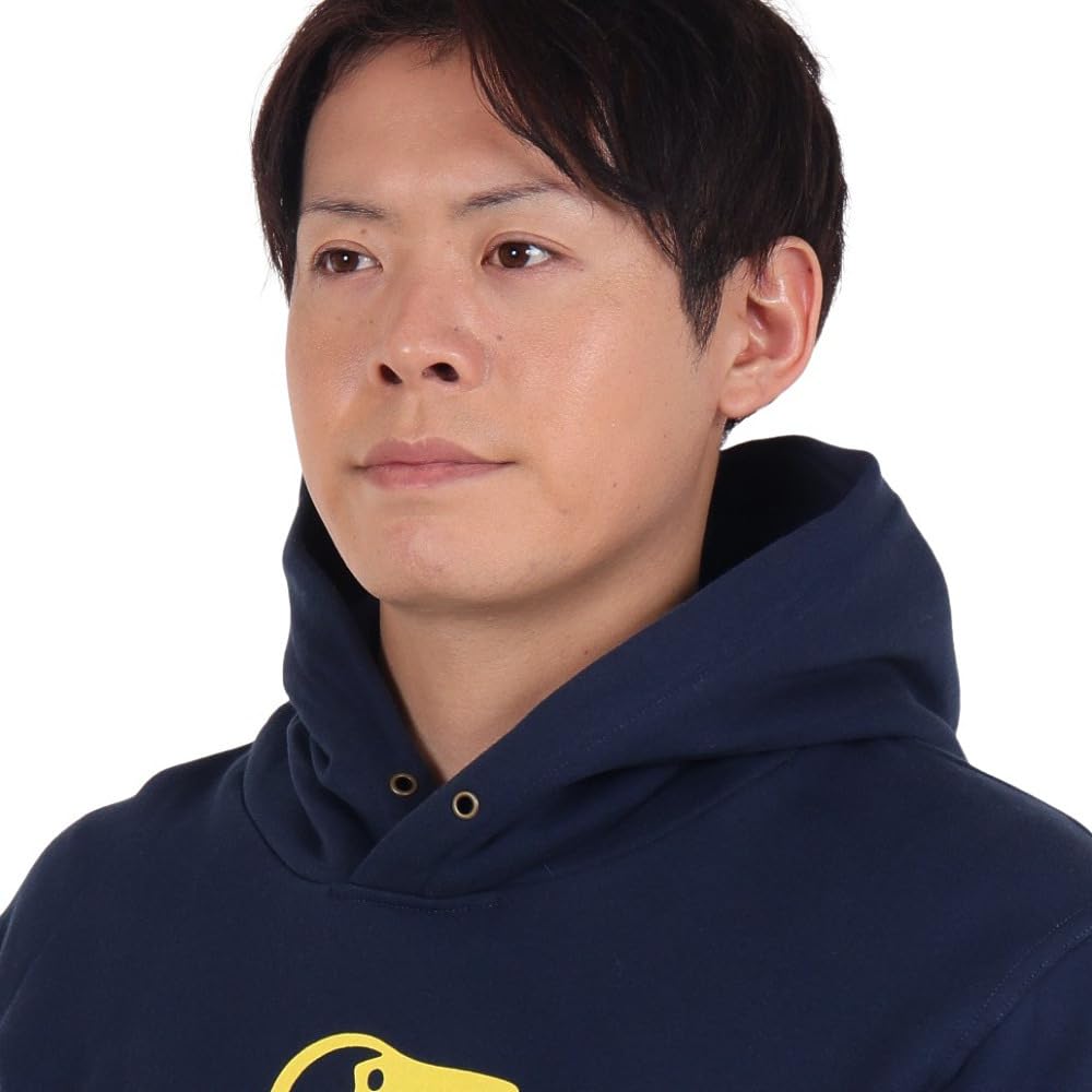 CHUMS Booby Face Pullover Navy X Yellow Parka, Men's,