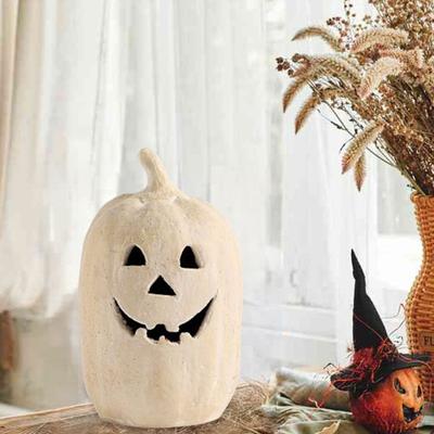 Yousheng Halloween Ornament Pumpkin Shape Handmade Lantern Farmhouse Table Festival Porch Front Door Decoration