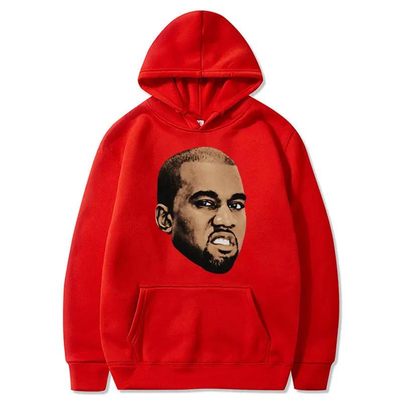 Rapper Kanye West Vintage Style Hoodie Men Women Hip Hop Gothic Sportwear Casual Oversized Cool Warm Sweatshirt Male Streetwear