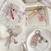 Ins Bead Pendant Keychain Creativity Acrylic Backpack Hanging Piece Car Key Chain Trend Accessories