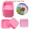 1/3/6pcs Silicone Soap Mold Set for DIY Crafts -Square Handmade Soap Making Molds, Reusable Silicone Molds for Resin, Chocolate