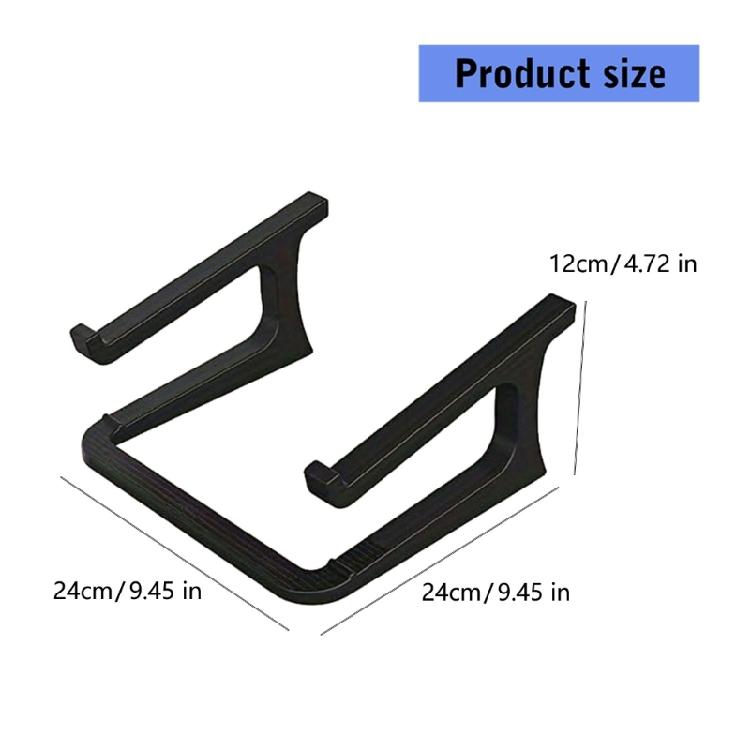 Portable Double Level Laptop Holder With Sturdy Plastic Construction For Home Or Office Double Layer Notebook Stand