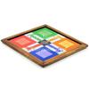 Wooden Handmade 2 In 1 Ludo Magnetic Snakes And Ladders Travel Board Fun Game - Adult