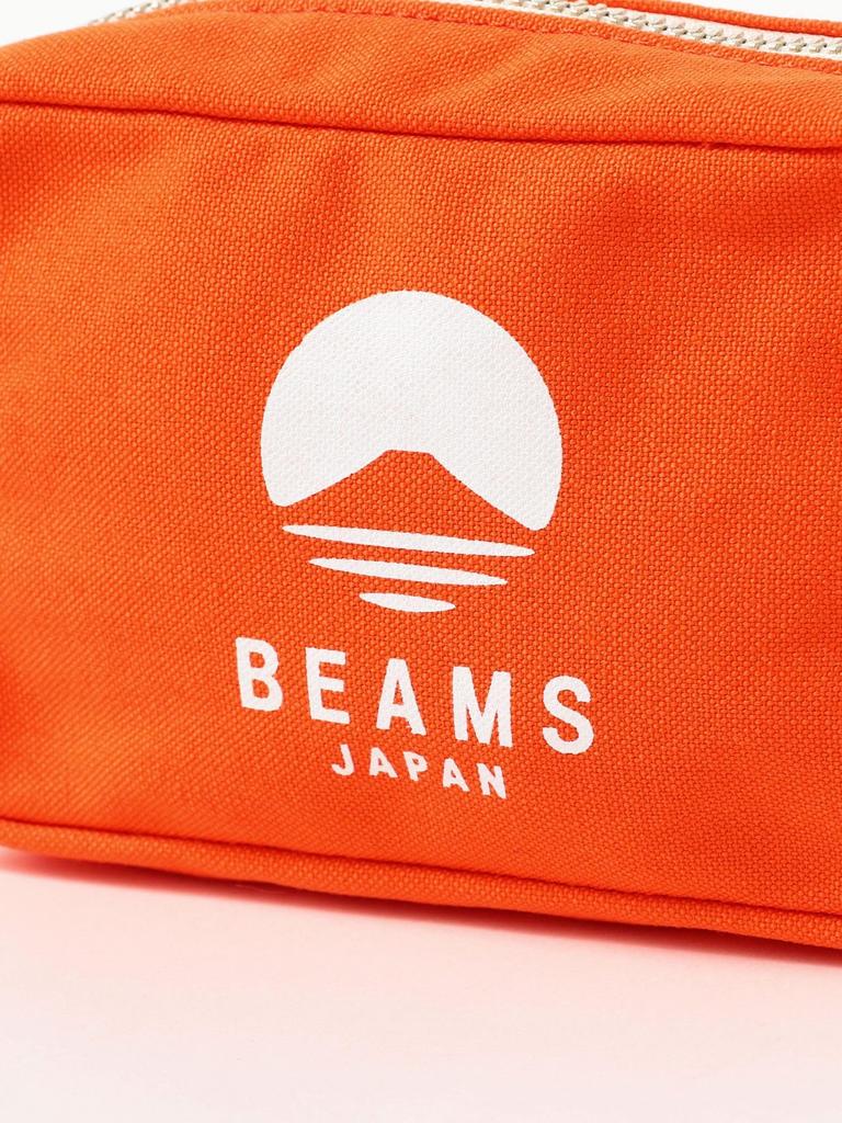 Beams Japan evergreen works Custom Logo Free Size Wallet/Pouch, Pouch, Medium, Navy,
