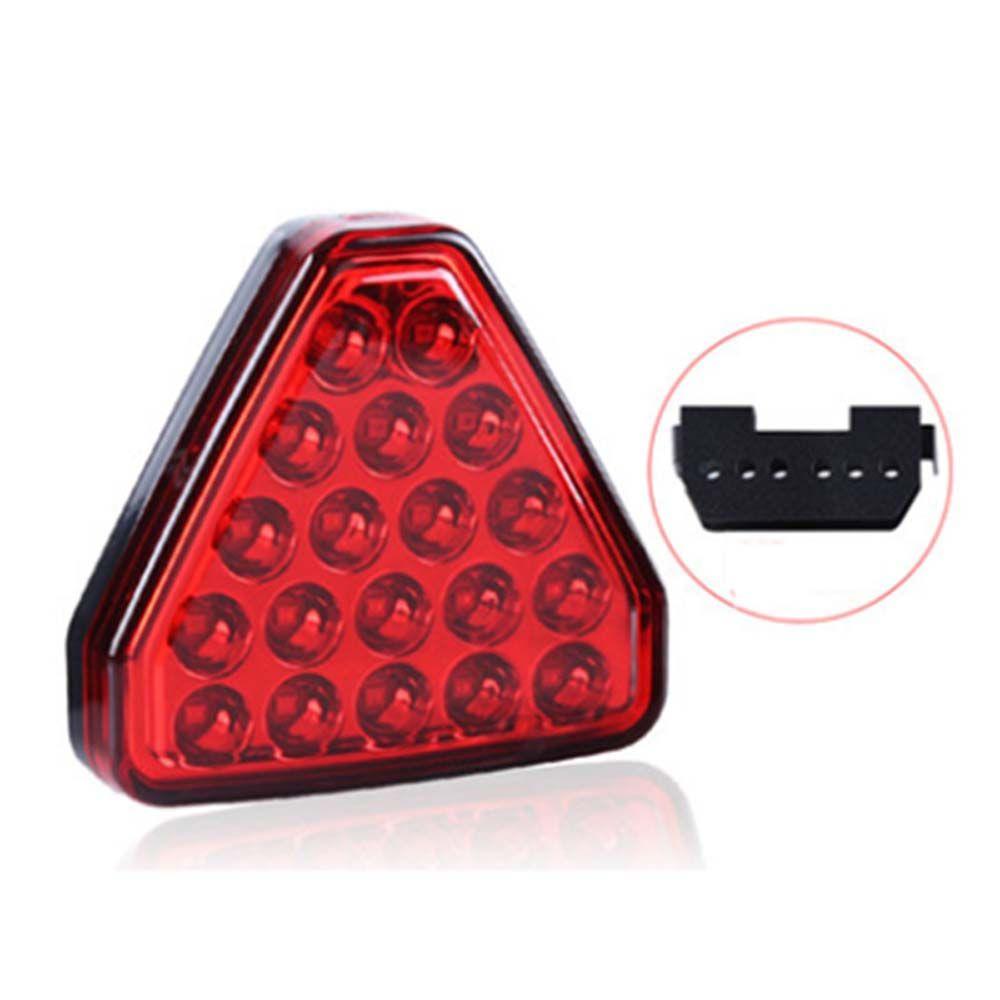

Fog Light Triangle Style Sport 12V Brake Signal Light Warning Pilot light Rear Brake Lamp DRL Light красный