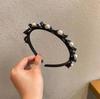 French Retro High Crown Wide-Brimmed Plush Headband for Face Washing and Outings