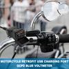 Motorcycle USB Fast Charger Waterproof SAE to USB Motorcycle Charger Double USB Type C PD and Quick Charge 3.0 Socket Connector