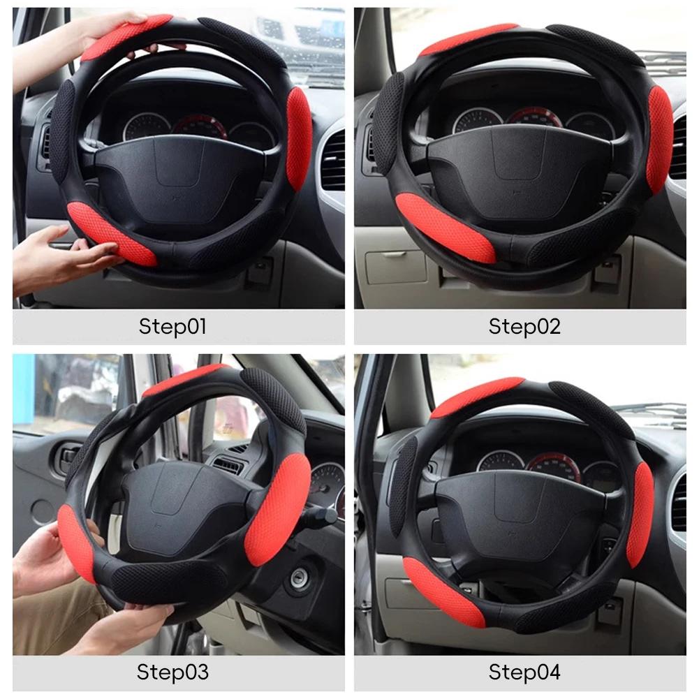 Car Steering Wheel Cover Non-slip steering wheel for Auto Cover Steering Wheel Accessories Auto Interior Upholstery Supplies