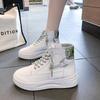 Women's Korean-Style White Shoes  New Spring High Top Sneakers Ins Popular Online Red Student Casual Shoes Mixed Batch