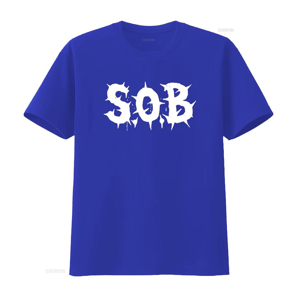 Vintage 90s SOB Rare Punk Band T Shirt Napalm Death Crust Grindcore Style Vintage Washed Soft Stretched Streetwear Fashion