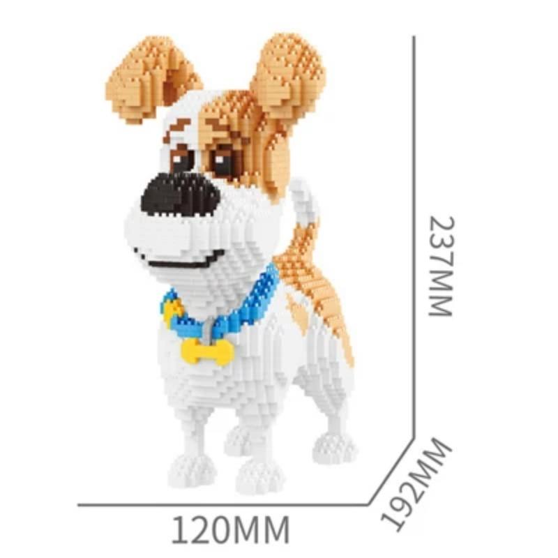 

2000+шт 16013 Mike Dog Building Blocks Diamond Micro Small Particles Spelling Toy Pet Dog Block Model Іграшки для дітей Подарунки