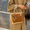 2025 neuer Modetrend niedliche Herbst- und Winter-Retro-Mode vielseitige Schulter-Plüschhandtasche