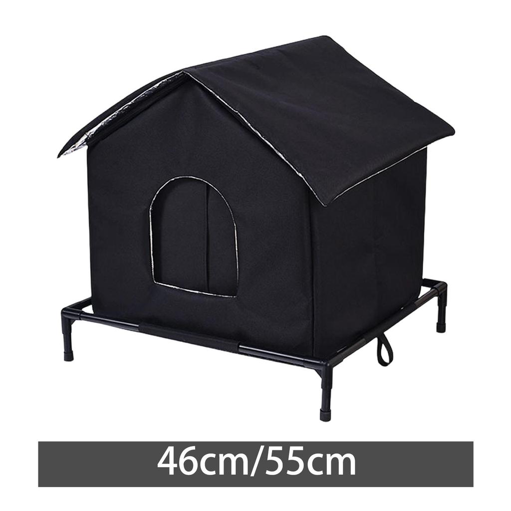 Premium Oxford Cloth Outdoor Cat House Insulated Waterproof Stray Shelter for Outdoor Cats Winter Windproof Design