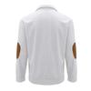 Autumn/Winter Men's Coconut Tree Print Casual Stand-Up Collar Long-Sleeved T-Shirt with Ribbed Corduroy Hoodie