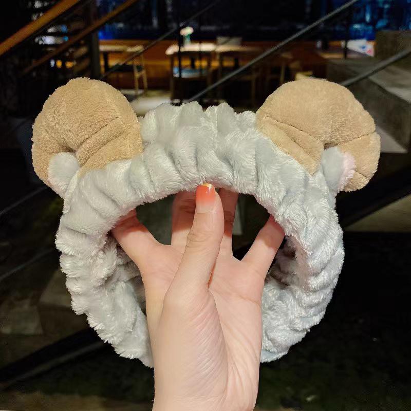 Non-Slip Cartoon Cat Ear Headband for Girls - Perfect for Face Washing and Mask Application