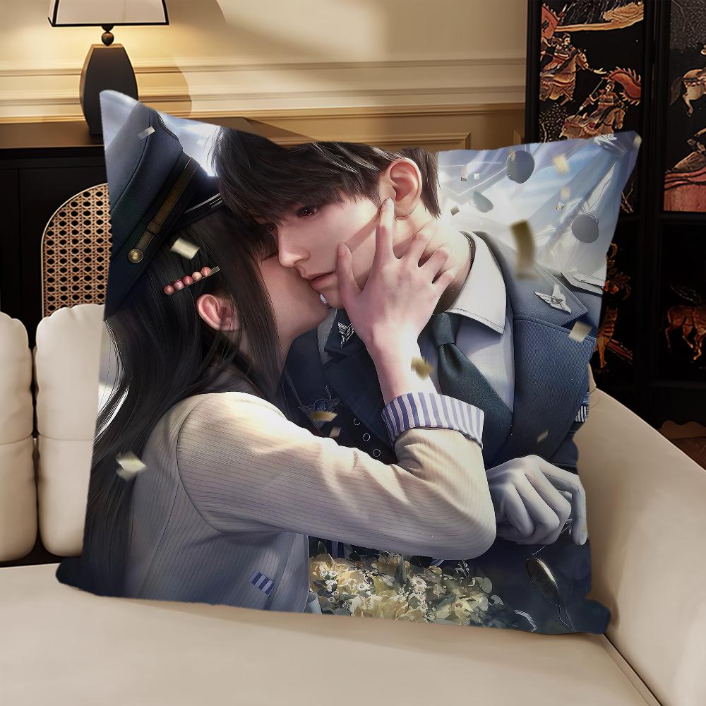 Hot Game Love and D-Deepspace Caleb Cover Sofa Living Room Bedroom Headboard Backrest Cushion Square Cushion Nap Time Pillow Cas