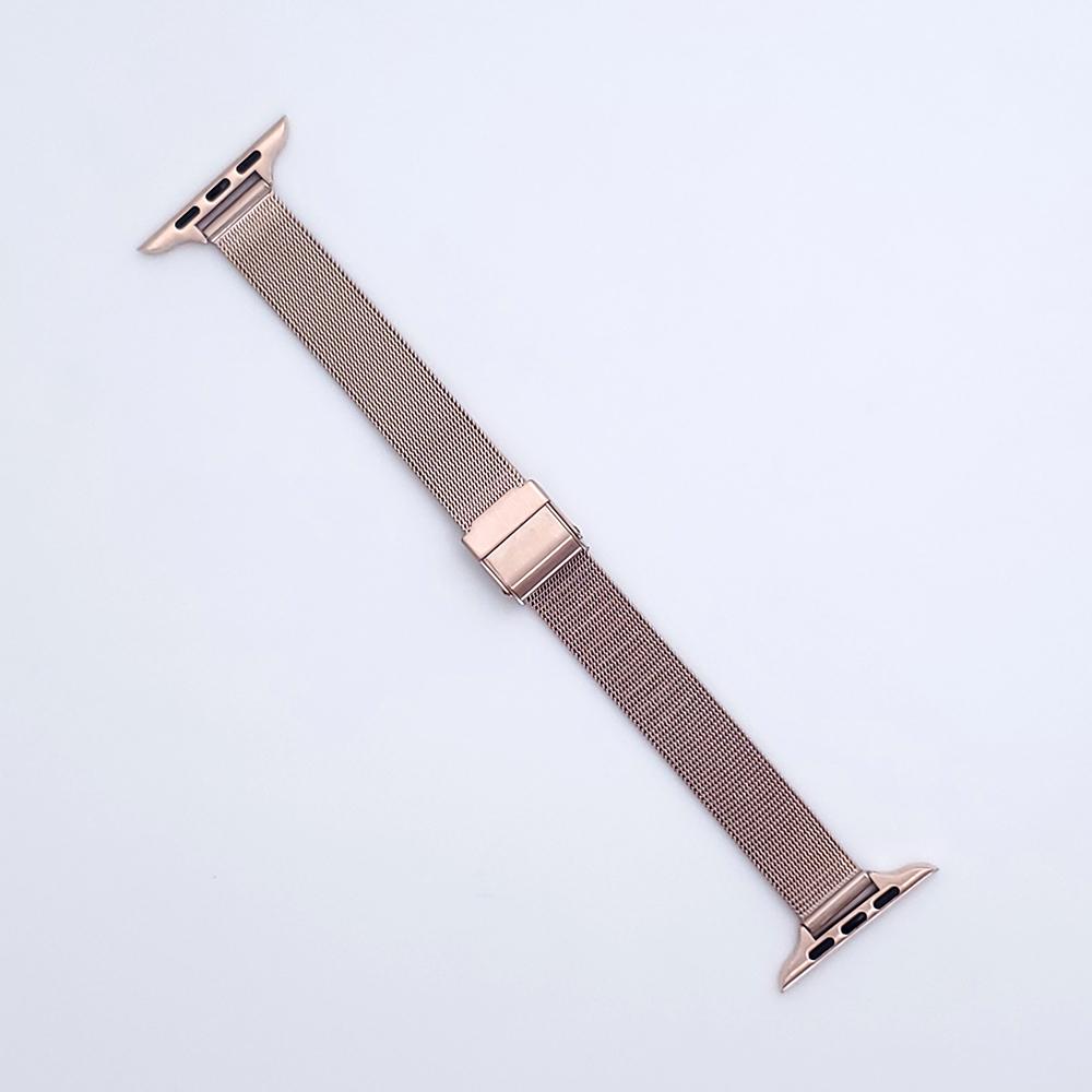 Slim Metal Stainless Steel Bracelet For Apple Watch Series 6 SE 5 Strap Band For iWatch 40mm 38mm 44mm 42mm Women Mesh Watchband