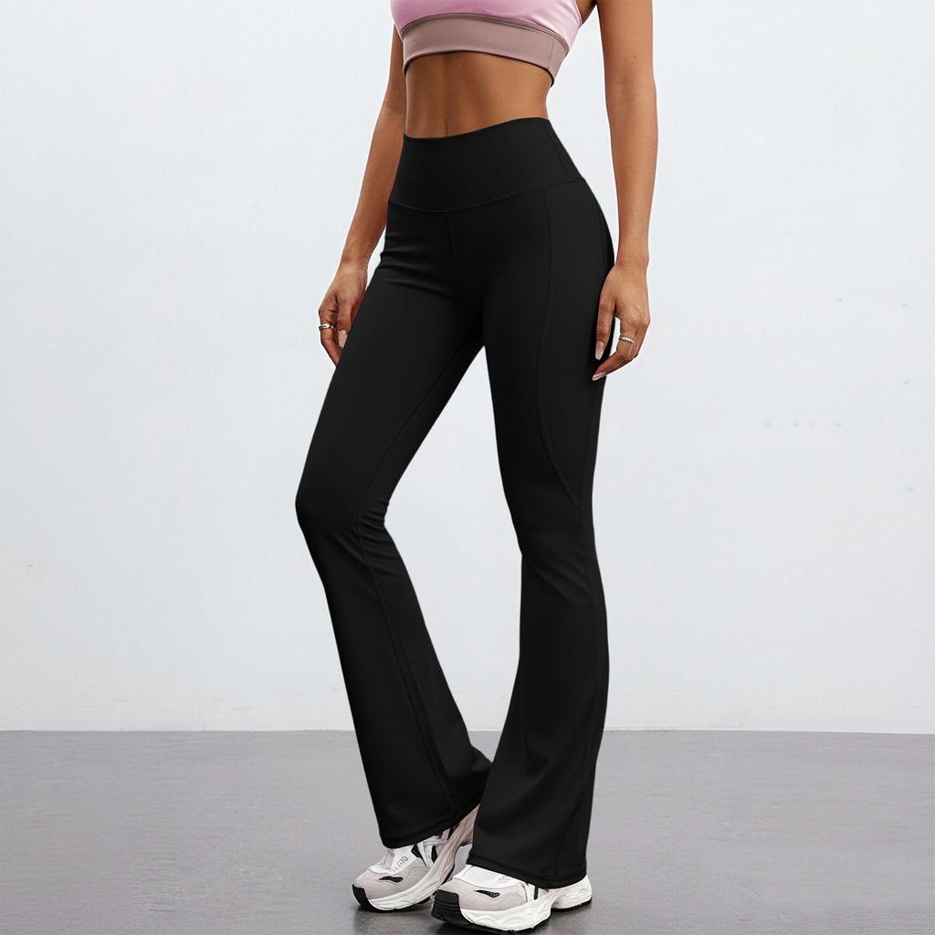 Modne Damskie Seksowne Spodnie do Jogi Wysoki Stan Krzyżowe Szerokie Nogawki Kolorowe Spodnie Treningowe do Jogi