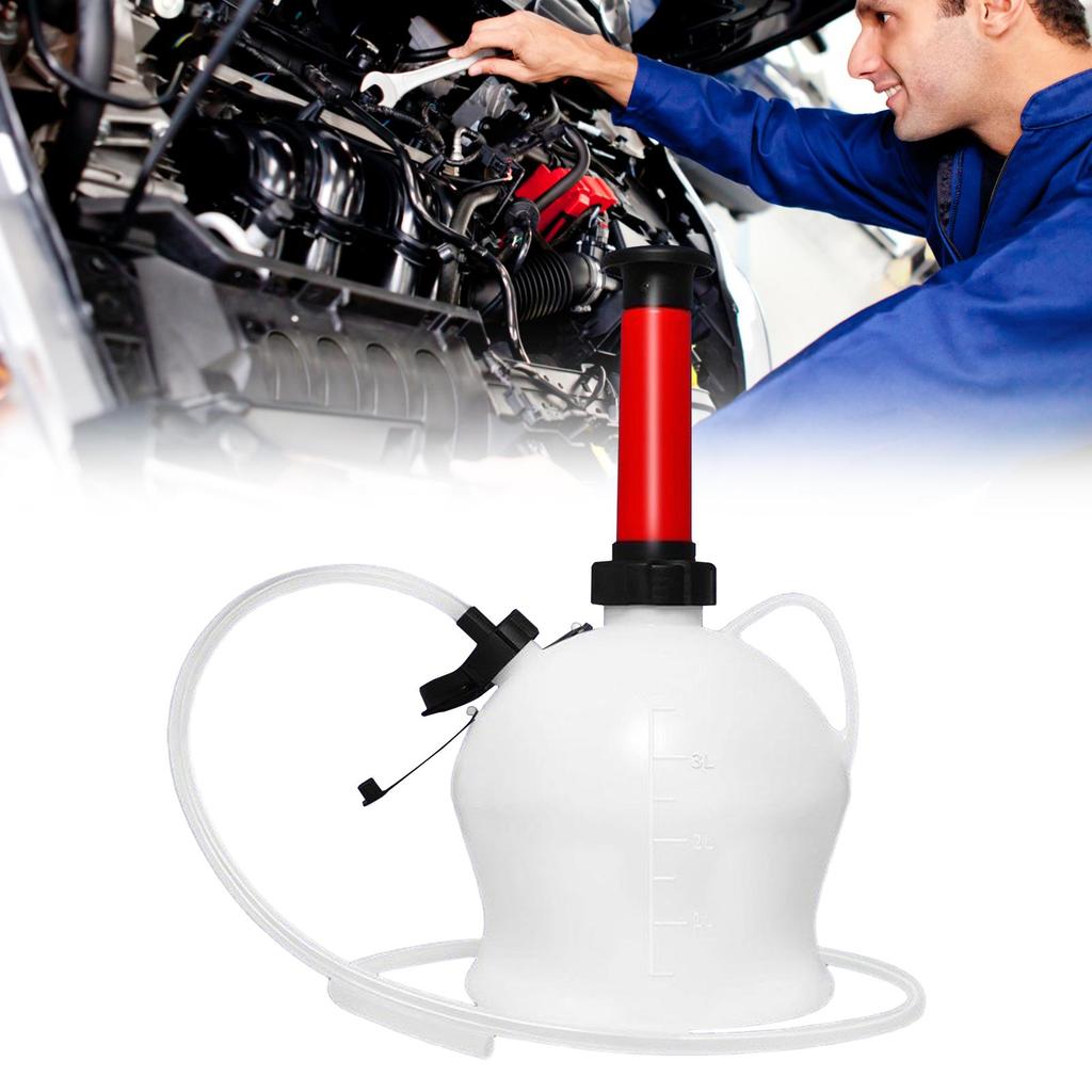3.5L Car Brake Bleeder Manual Automatic Vacuum Oil Pot Strong Vacuum Pump Fluid Gadget Manual Clutch Oil Brake Fluid Tool