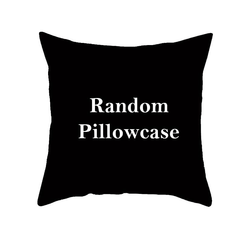 Black and White Geometric Decorative Pillowcases Living Room Office Home Pillowcases Car Ornaments