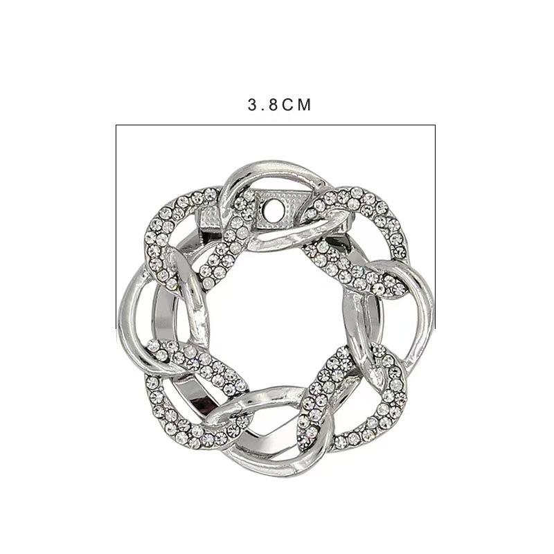 Silk scarf buckle brooch, knotted corner, multi-purpose buckle ring, dual-purpose women s pin, atmospheric clothes, waist and accessories