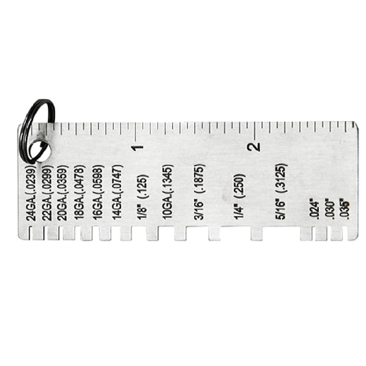 Stainless Steel Thickness Gauge Weld Inspection Ruler Welding Seam Gauge Caliper