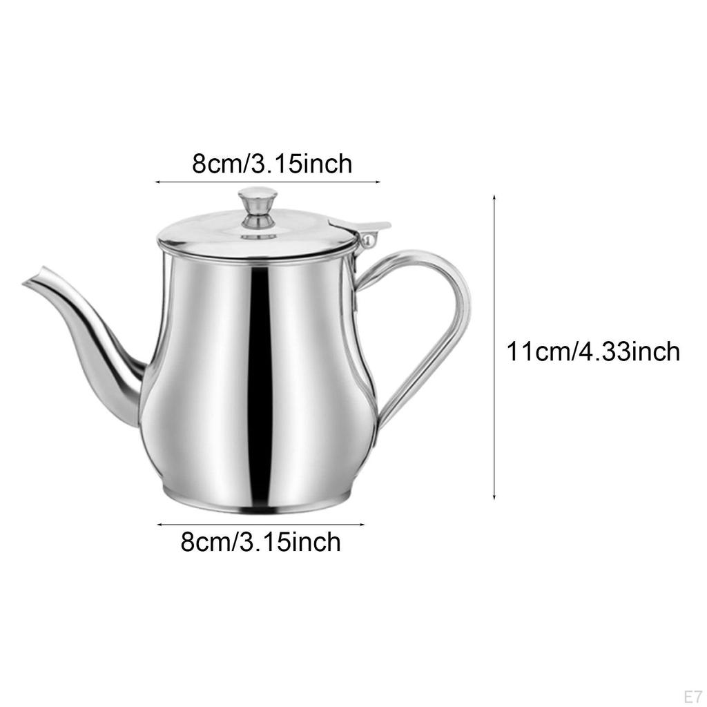 Non-Slip Stainless Steel Oil Strainer Lard Dispenser for Restaurant Kitchen Home Hotel