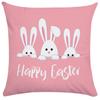 Home Decoration Easter Pillowcase Cute Rabbit Egg Print Pillowcase Living Room Sofa Cushion Cover Bedroom Room Decoration