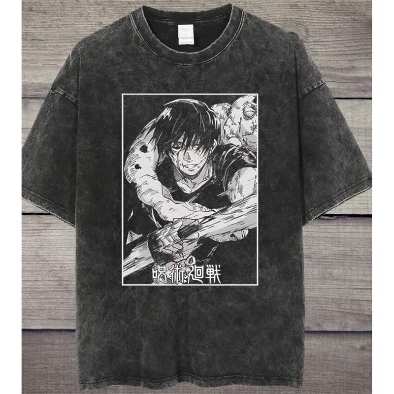 Custom Anime Wash Short-Sleeve Tee 2024
