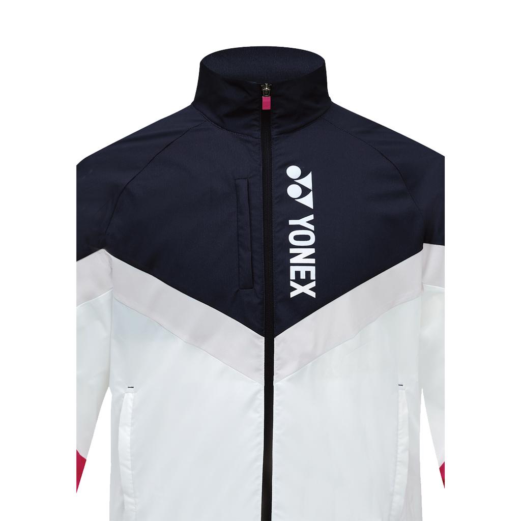 Yonex 253Jj005U White Unisex Color Point Anorak Jacket