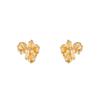 Luxury Pearl Flower Stud Earrings for Women - Irregular Three-Dimensional Design