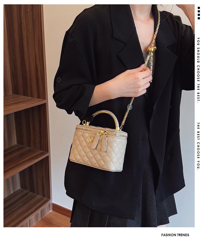 Geantă crossbody retro cu zale diamantate 2024 - Geantă de umăr versatilă cu lanț pentru femei