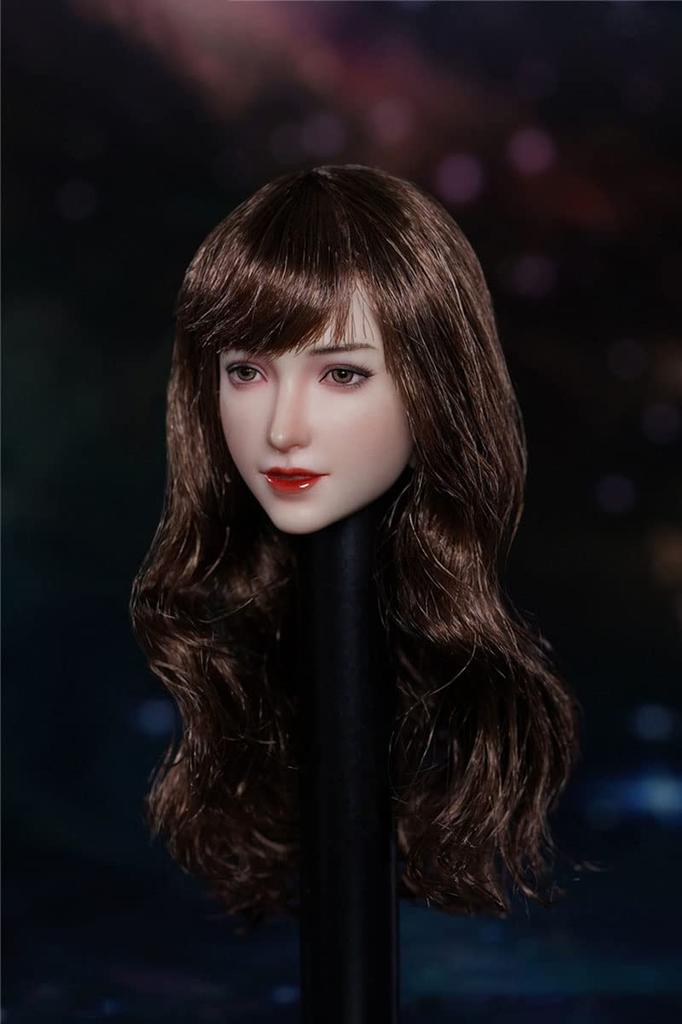 Head Carving Beauty Figure Head Carving Fit 12 Inch Female Action Figure 1/6