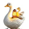 Yousheng 2D Animal Garden Stake, Cute Duck Yard Art Stake, Rusty Squirrel Garden Decoration for Yard Tree Lawn Flower